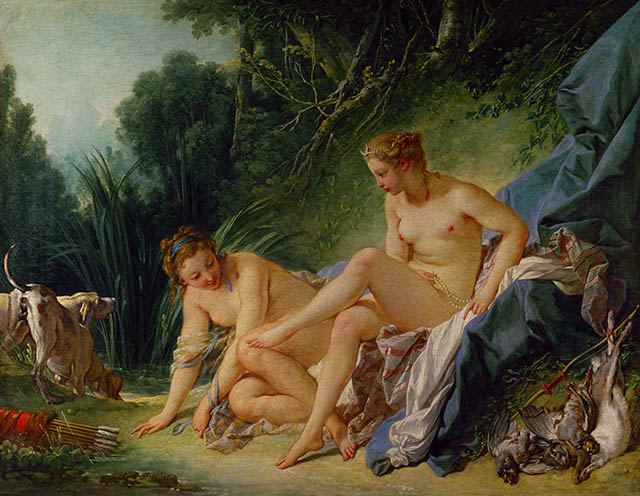 Diane sortant du bain