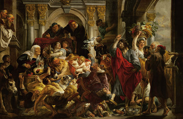 Jésus chassant les marchands du Temple