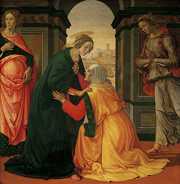 La Visitation entre Marie-Jacobé et Marie-Salomé