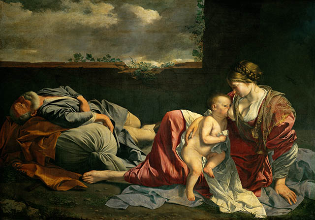 Le Repos de la sainte Famille pendant la fuite en Égypte