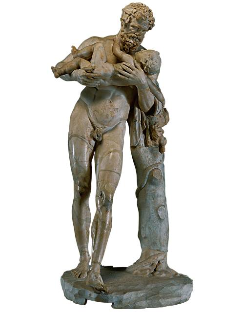 Silène portant Dionysos enfant