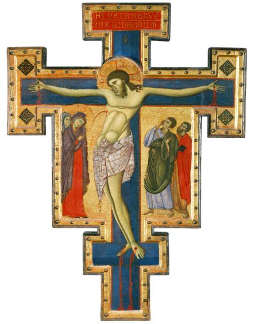 Croix peinte