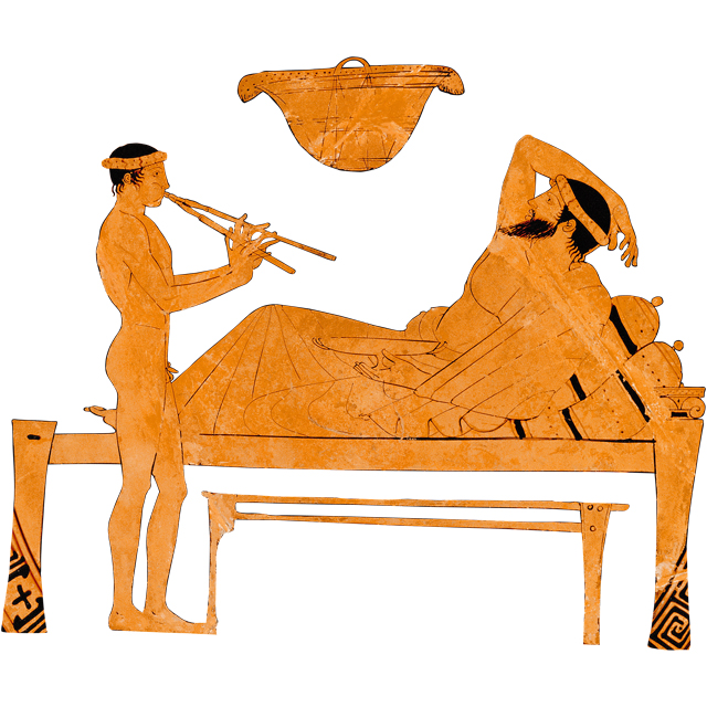 Scène de banquet