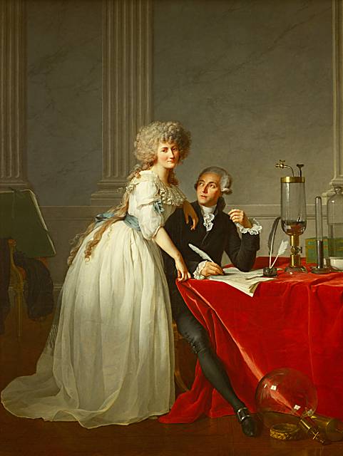 Antoine Laurent Lavoisier et sa femme