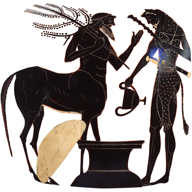 Héraclès et le centaure Pholos