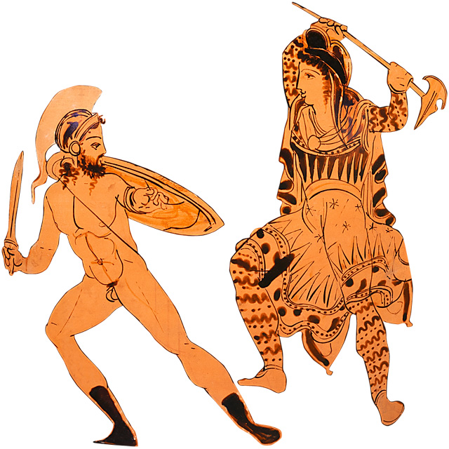 Amazone au combat