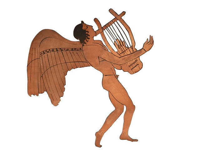 Éros jouant de la lyre
